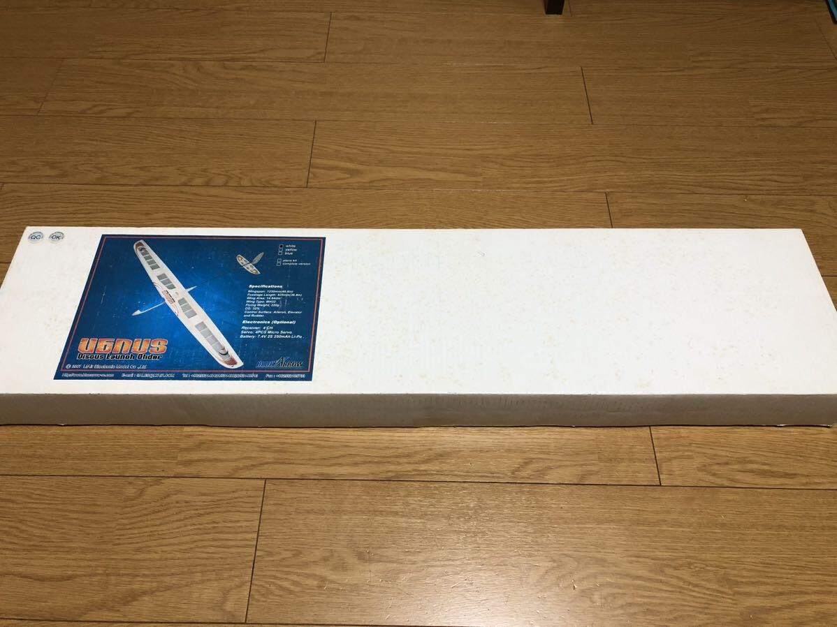 ハンドランチグライダー　ヴィーナス　DLG　メカ組み込み済み　未飛行機　翼幅1230ｍｍ　重量220g_画像2