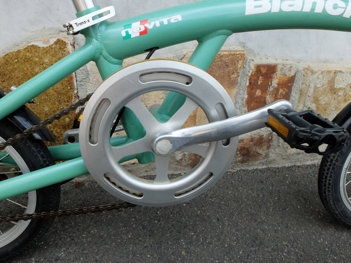 Bianchi Novita ビアンキ・ノビータ　のび太♪　14インチホイール　ミニベロ　チェレステカラー　使用感の薄い美車です。_画像9