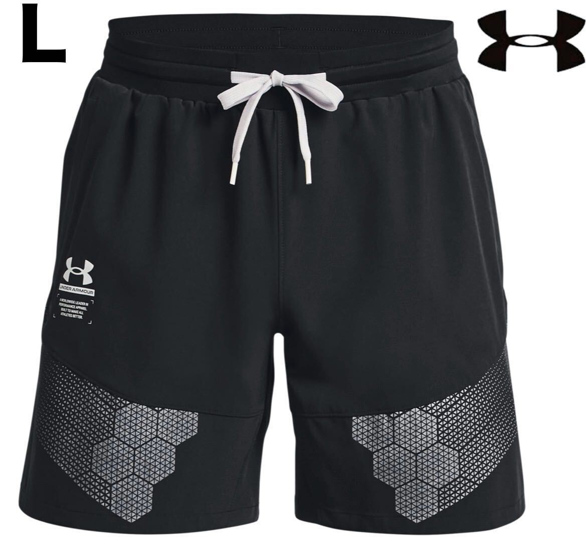 【新品】アンダーアーマー（UNDER ARMOUR）アーマープリント ウーブンショーツ（トレーニング/MEN）サイズL_画像1