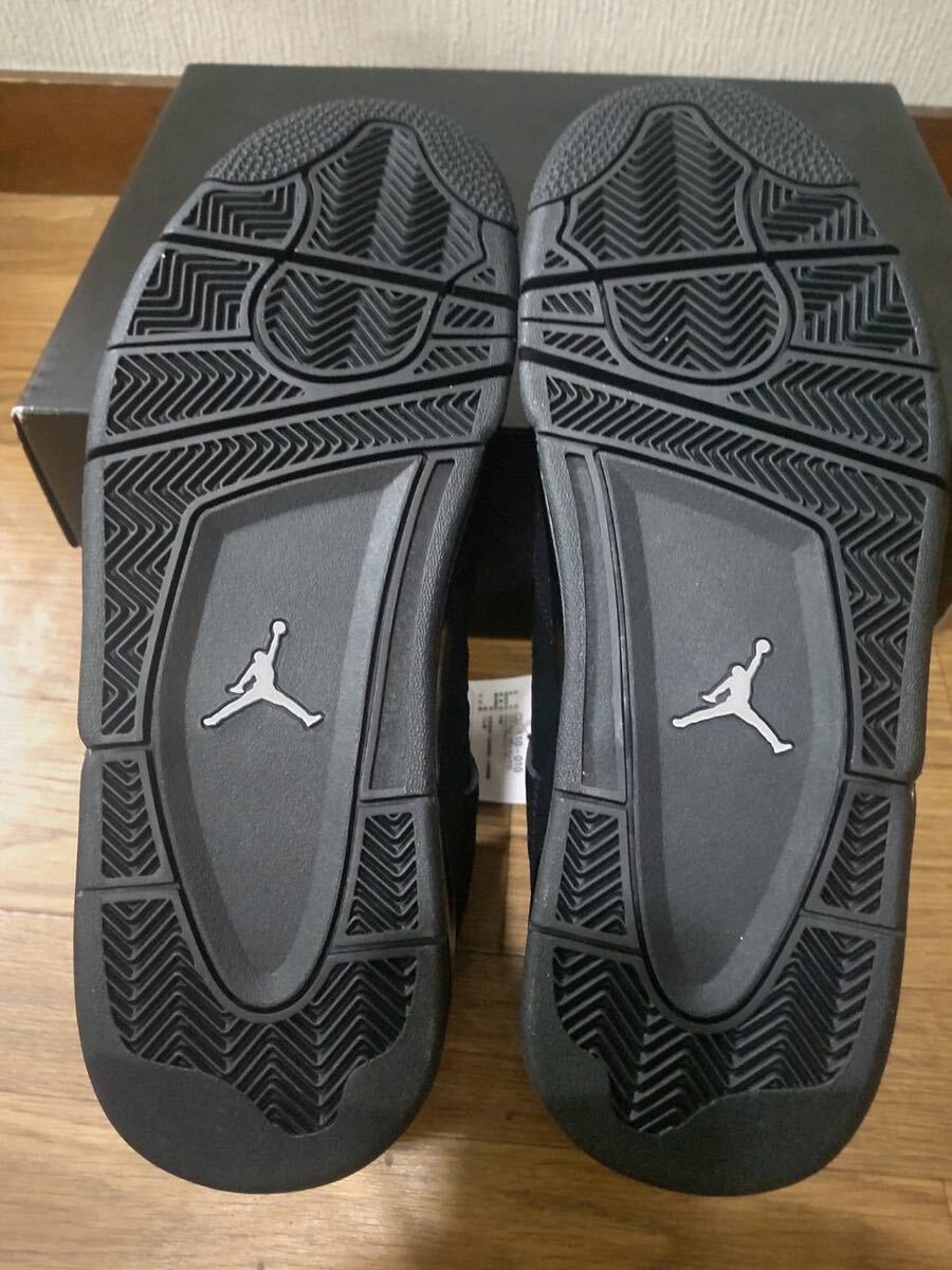 【新品未使用】Nike Air Jordan 4 Black Catナイキ ジョーダン4 ブラックキャット メンズ27.5㎝ NIKE AIR JORDAN RETRO レトロ 4の画像5
