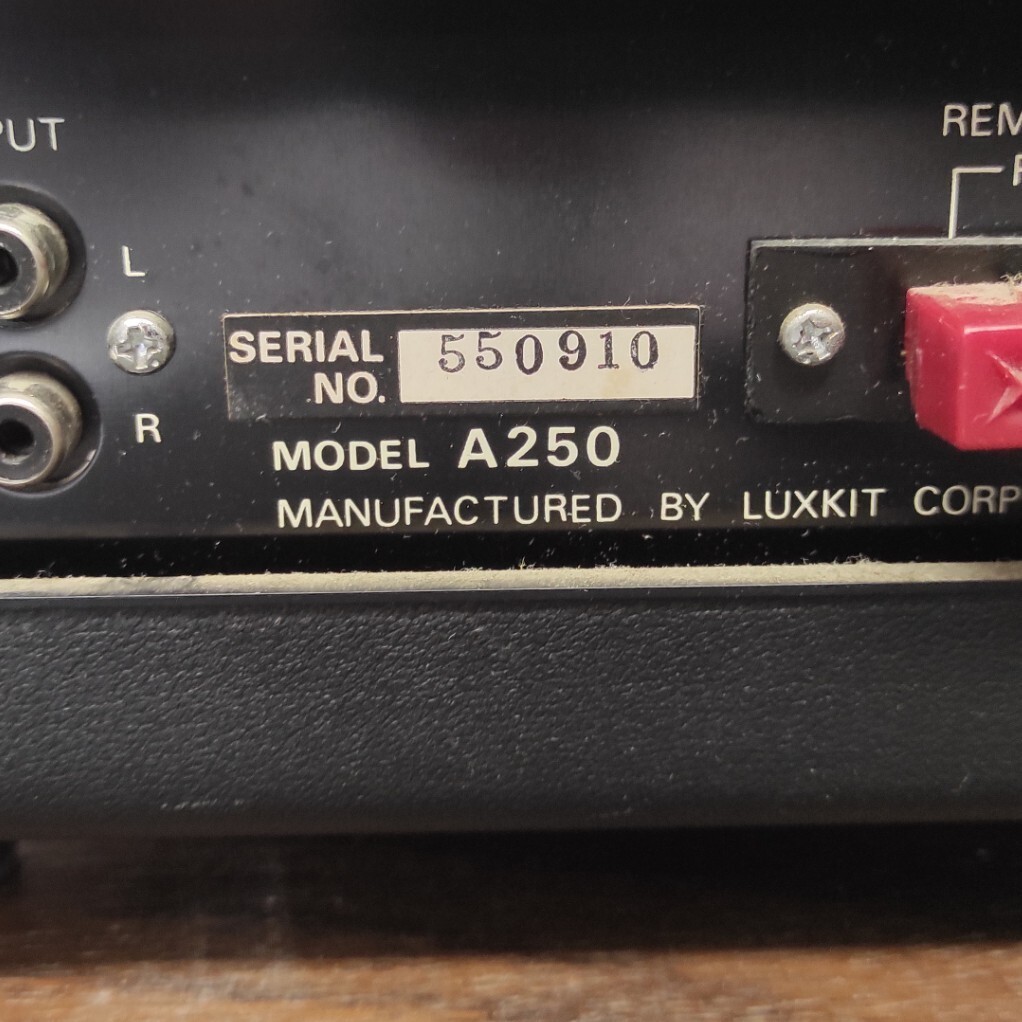 Y616-K41-1258 LUXMAN LUXKIT Luxman MODEL A220 A250 solid state pre-amplifier power amplifier electrification OK