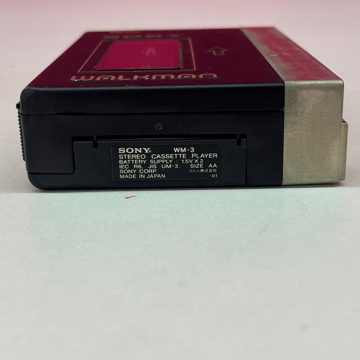 Y264-K32-3916 SONY Sony WALKMAN Walkman стерео кассетная магнитола WM-3 METAL metal чёрный черный мягкий чехол .