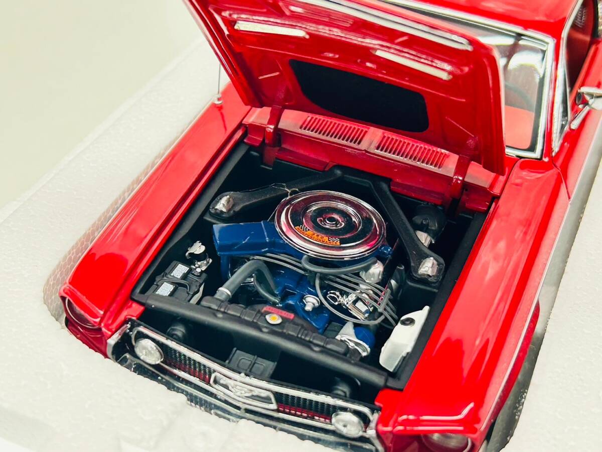 Y505-K55-295 AUTO art MILLENNIUM オートアートミレニウム Ford MUSTANG GT マスタング フォード ミニカー 赤 レッド 車 置物 箱付き_画像8