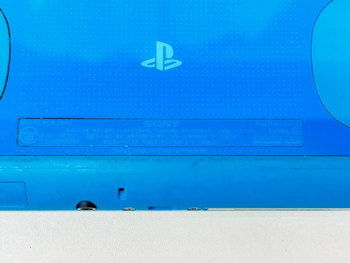 X718-O18-2813 SONY ソニー / PlayStation Vita PSVITA / 本体 PCH-2000 BLUE ブルー_画像2