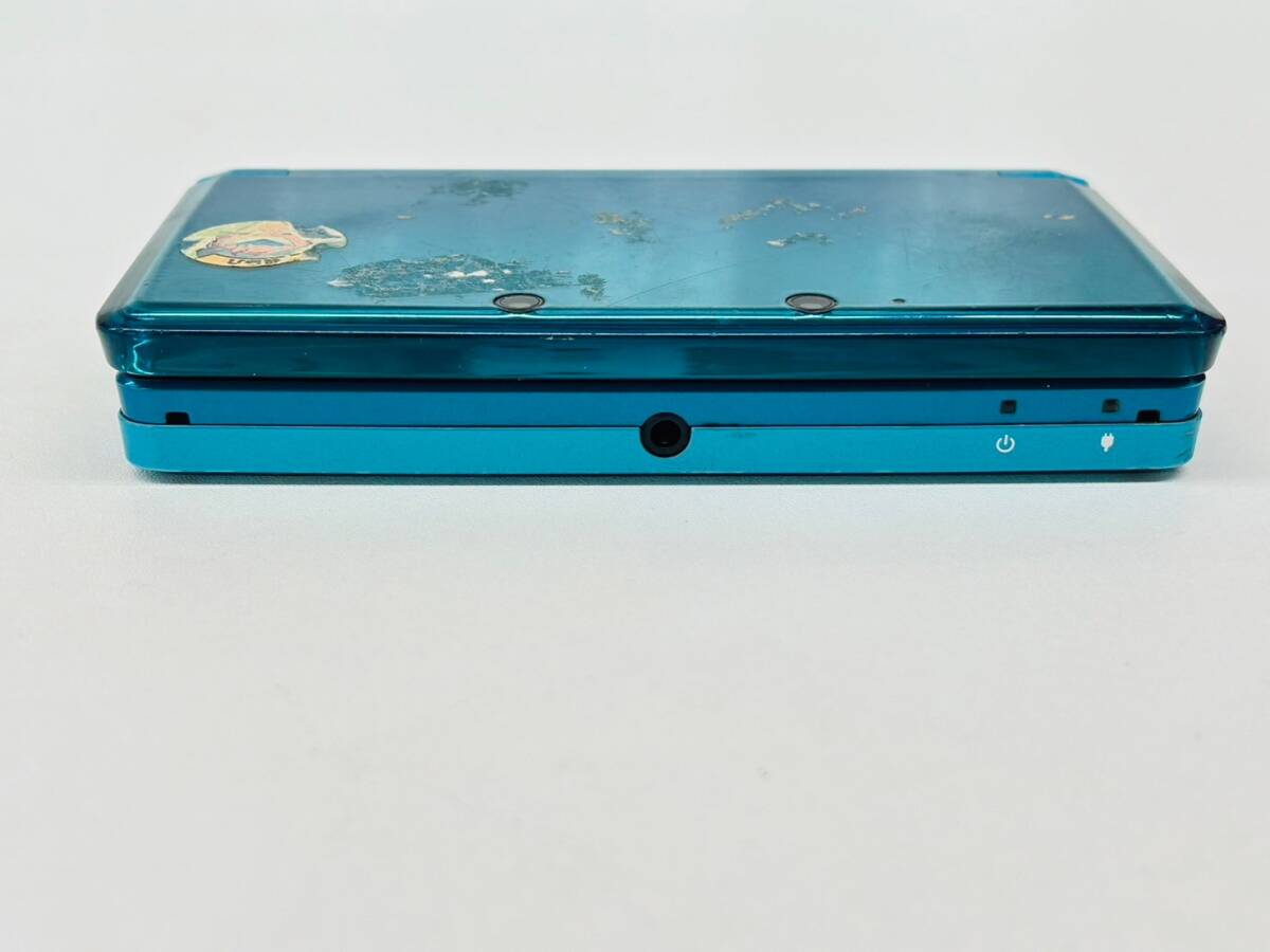 Y520-D1-781 任天堂 Nintendo ニンテンドー 3DS 青 ブルー アクアブルー CTR-001 本体 ゲーム 通電確認OK_画像6