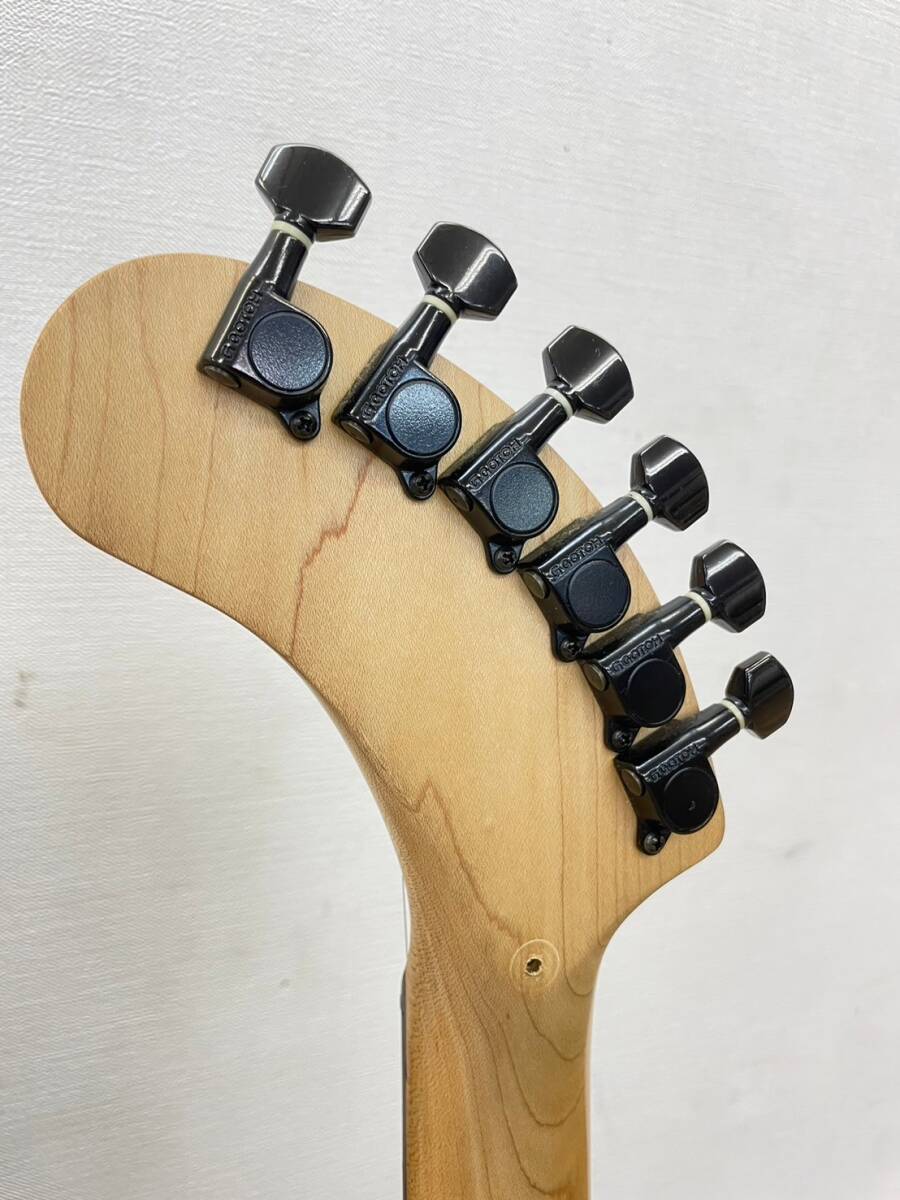 Y005-K50-662 FERNANDES フェルナンデス ZO-3 ぞうさん アンプ内蔵 ミニ エレキギター 6弦 弦楽器 ソフトケース付き ブラック 黒 音出しOK_画像8