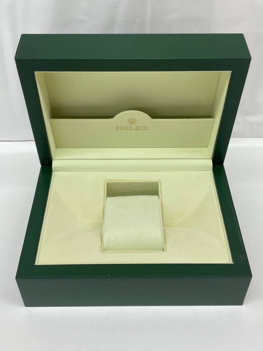 Y067-K22-6163 ROLEX ロレックス 箱 SA-GENEVE SUISSE 31.00.04 緑 グリーン 外箱付 約17.8×12.7×7.5cm_画像6