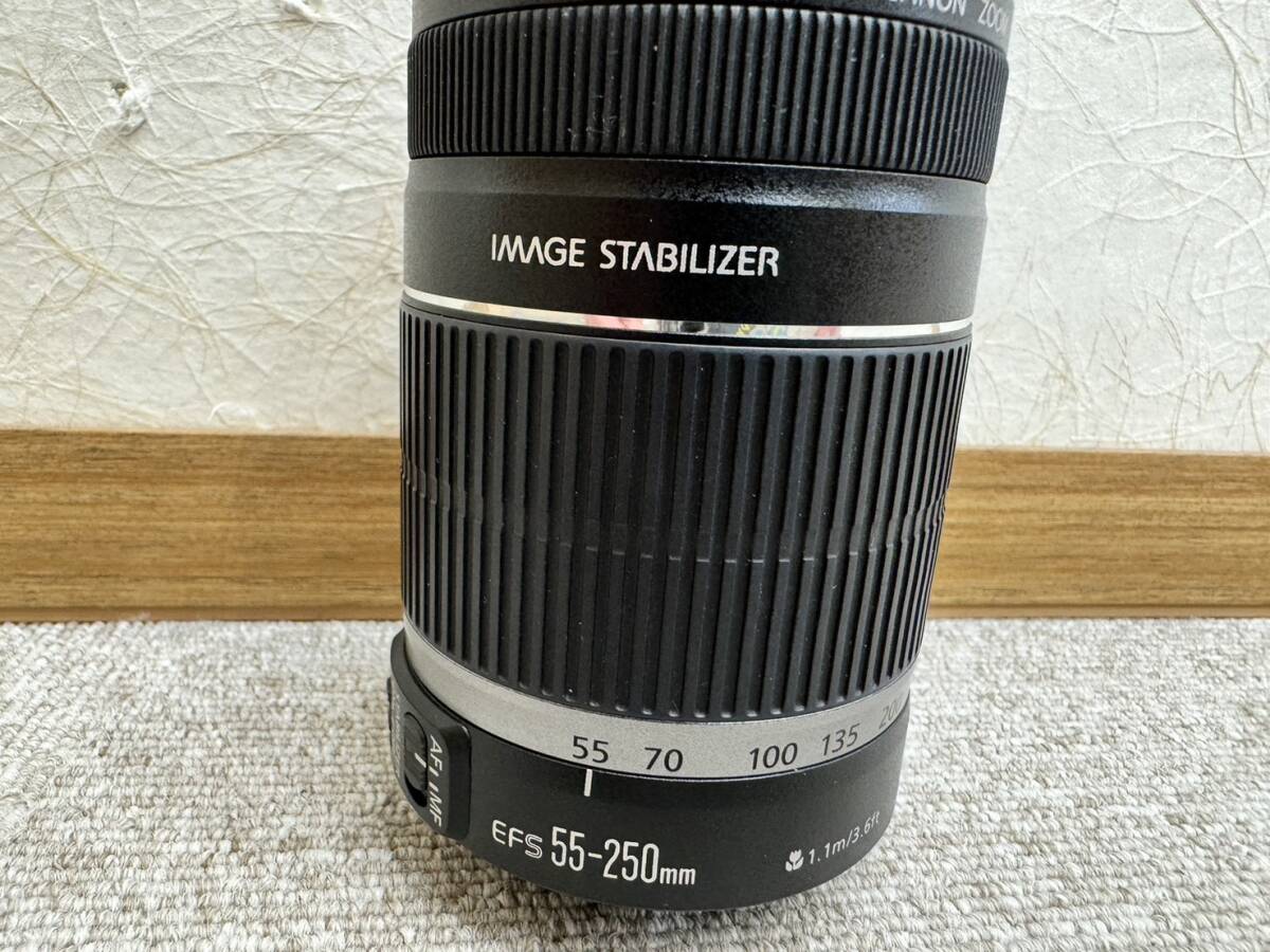 【DOM-2230】1円～ CANON ZOOM LENS EF-S 55-250mm 1:4-5.6 IS STM カメラレンズ オートフォーカスの画像6