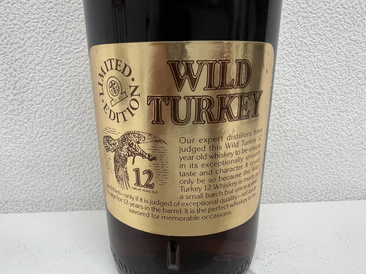 【BF-8692】【1円～】WILD TURKEY 12年 ワイルド ターキー リミテッド エディション ゴールド バーボン ウイスキー 750ml 50,5％ 未開栓_画像5