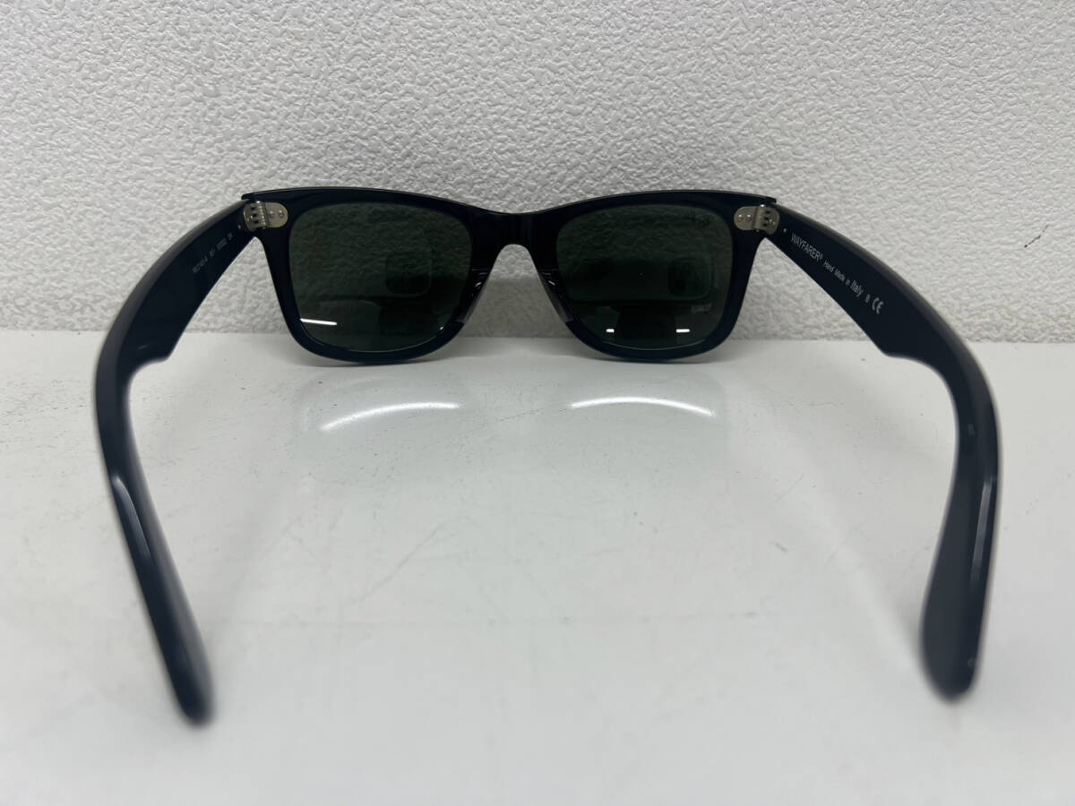 【BF-8726】【1円～】Ray-ban レイバン サングラス WAYFARER ウェイファーラー RB-2140 901 50ロ22 3N 箱なし ブラック 中古 現状保管品_画像2