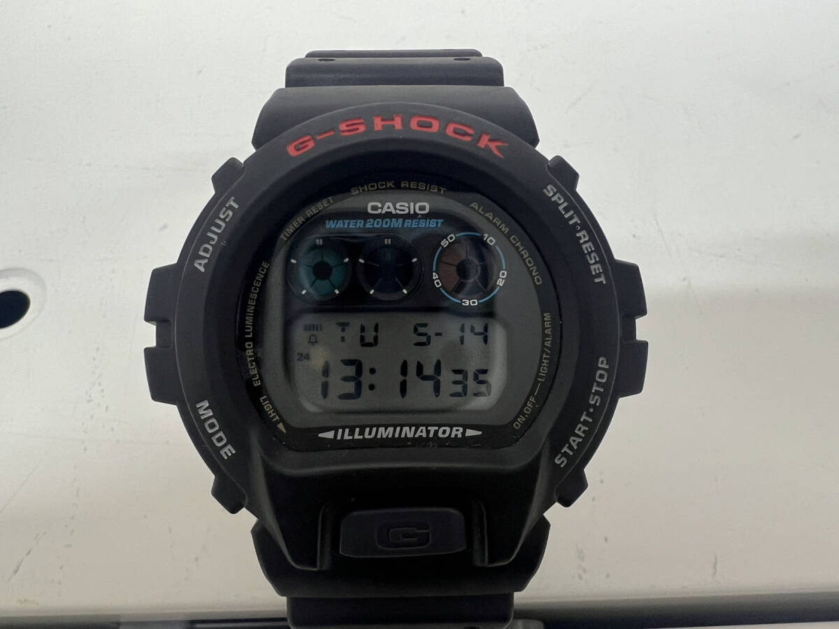 【BF-8727】【1円～】CASIO G-shock 3230 DW-6900 WATER200M RESIST ブラック 動作確認済み 中古 現状保管品_画像1