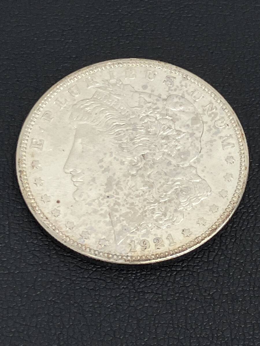 【BF-8641】【1円～】リバティーコイン １ドル銀貨 アメリカ モンガンダラー 1921年 硬貨 コイン 重さ約26.7ｇ 直径約37.98㎜　現状品_画像1