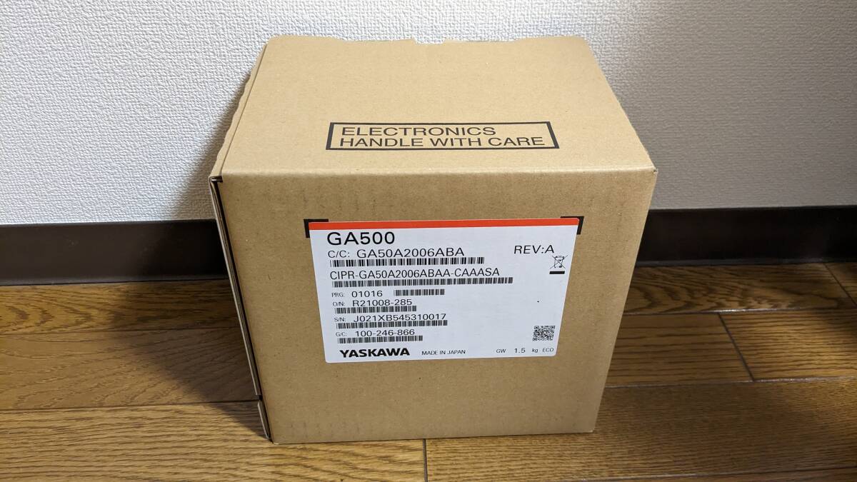 安川電機 YASKAWA インバータ GA500 三相200V 0.75kW 未開封_画像1