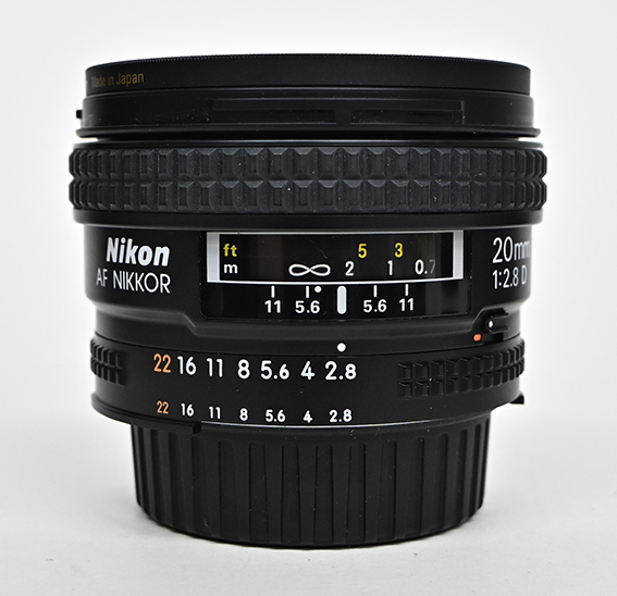 実用中古　ニコン　AI-AF NIKKOR 20mm f/2.8D_画像2