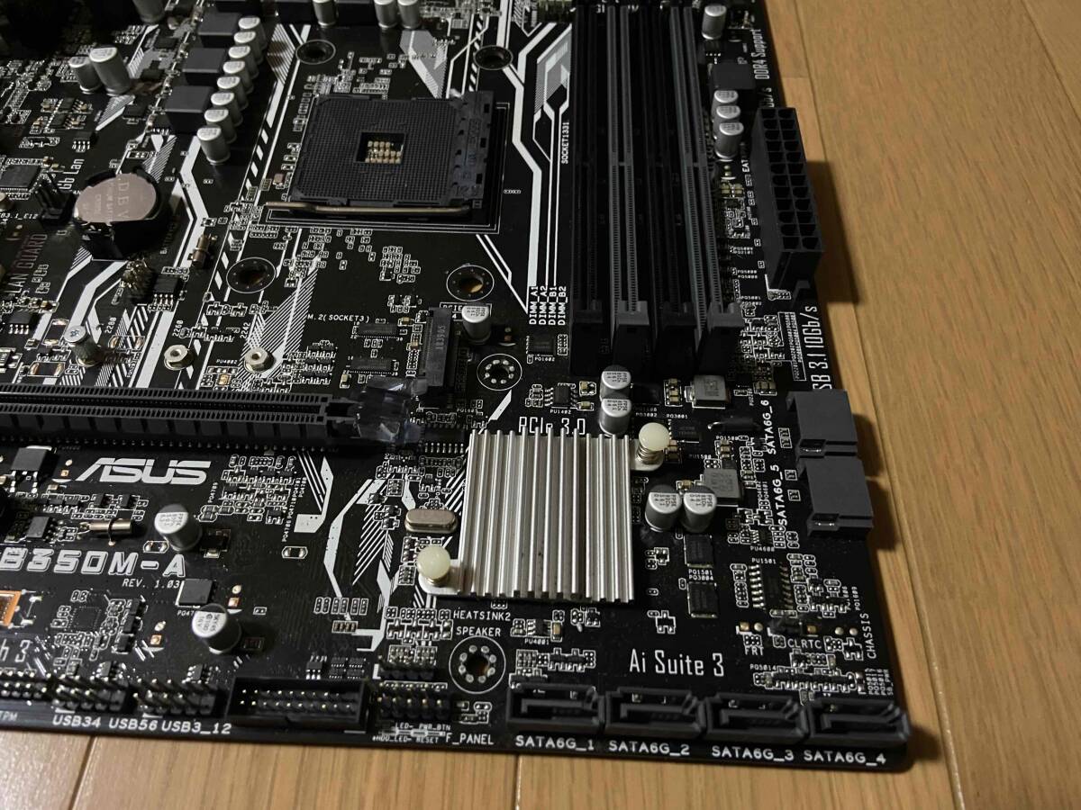 ASUS PRIME　B350M-A　マザーボード　AM4　【動作確認済】_画像9