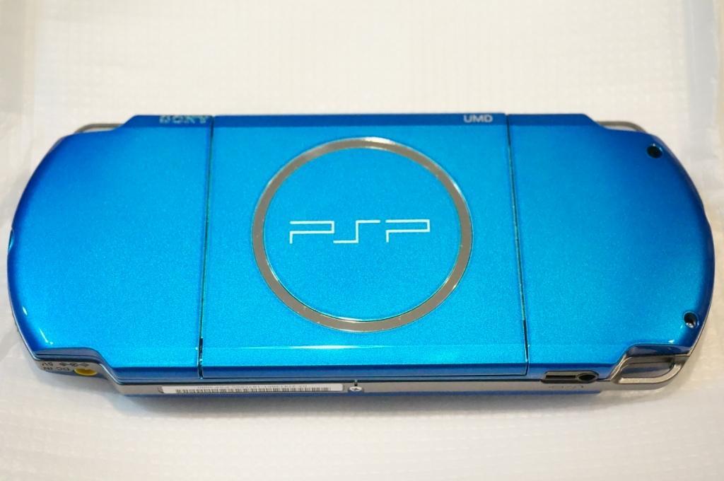 ☆新品同様☆ PSP - 3000 ブルー blue SONY メモリースティック付 本体 美品の画像5