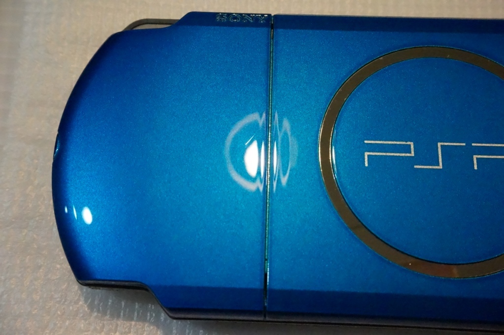 ☆新品同様☆ PSP - 3000 ブルー blue SONY メモリースティック付 本体 美品_画像7