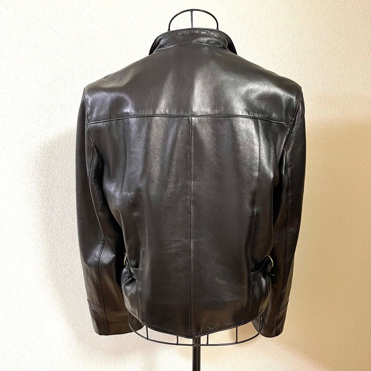 アニエスベー スペシャル レザージャケット ナポレオン ブラック アニエスベー スペシャル レザージャケット ナポレオン ブラック