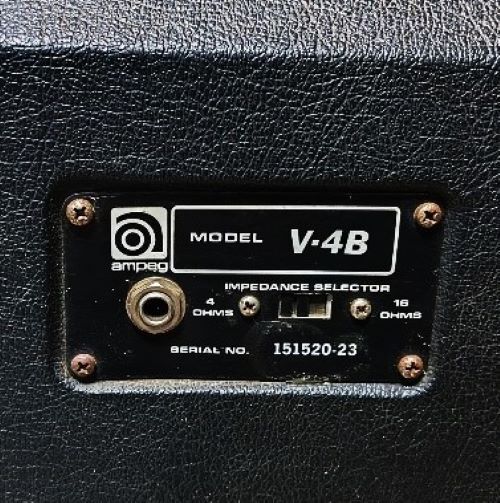  base amplifier cabinet Ampeg V-4B Cabinet/ Electro Voice electro voice EVM-15/ back load horn / direct taking over only 