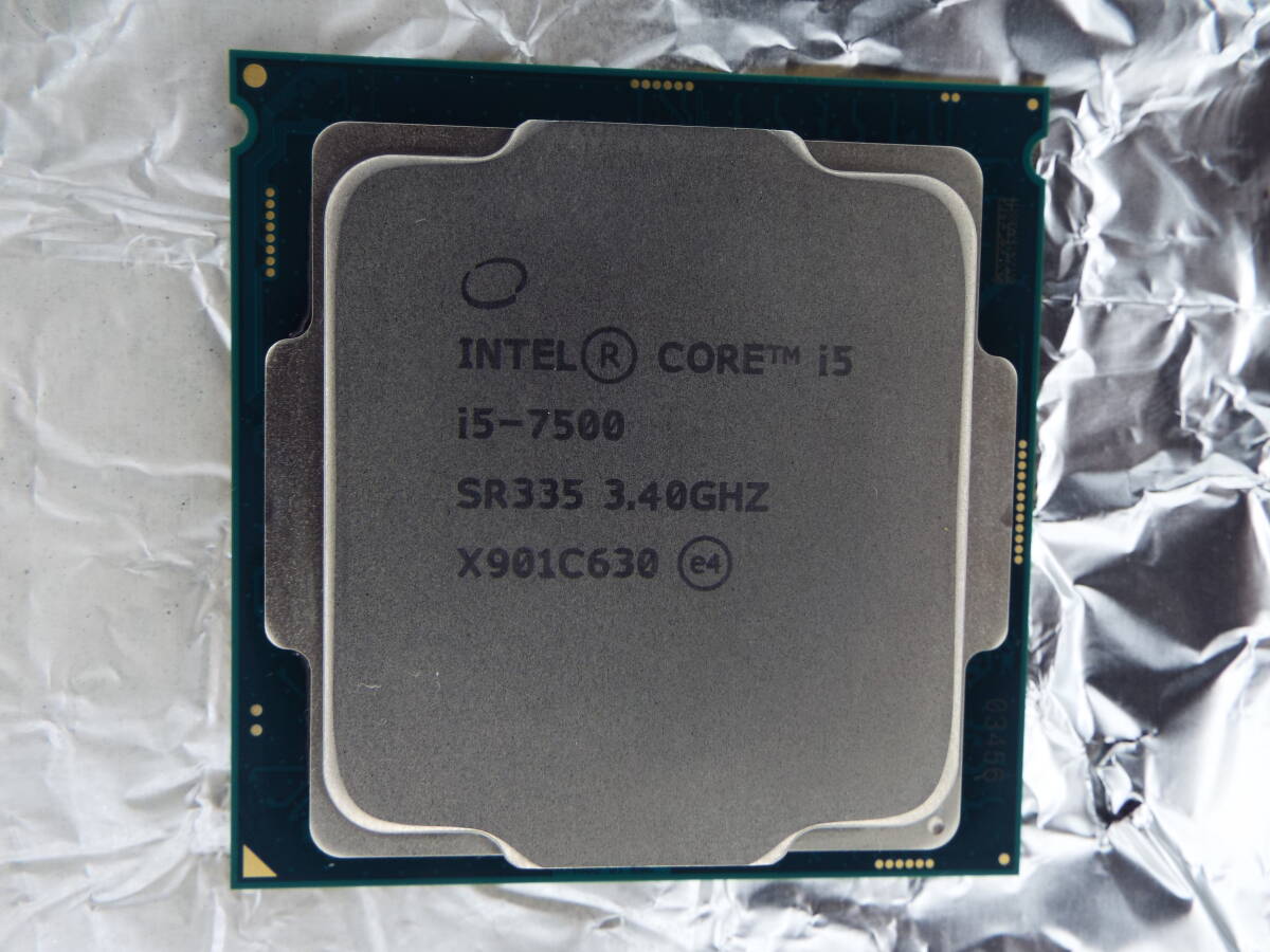 Intel Core i5-7500 3.4GHz operation middle. PC from . taking .. did.