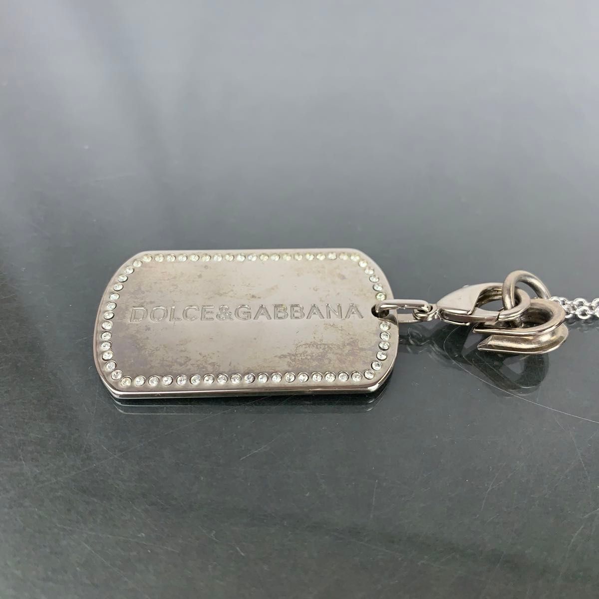 DOLCE&GABBANA ドルチェ&ガッバーナ ネックレス ロゴプレート DOLCE&GABBANA ドルチェ&ガッバーナ ネックレス ロゴプレート