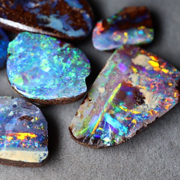 50ct 天然ボルダーオパール オーストラリア産 おまとめ〔Australia opal 宝石 jewelry natural ナチュラル 裸石 loose ルース〕_画像4