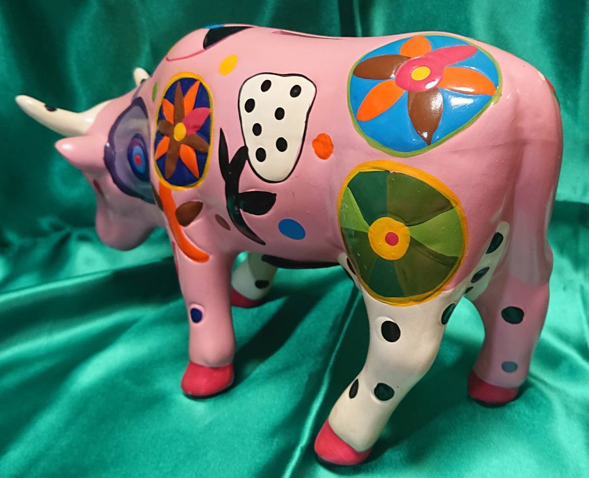 【送料無料】ＶＩＣＥ ＶＥＲＳＡ cow bank　陶器　牛の貯金箱　ピンク　pink VICEVERSA【バイスバーサ　モー】_画像2