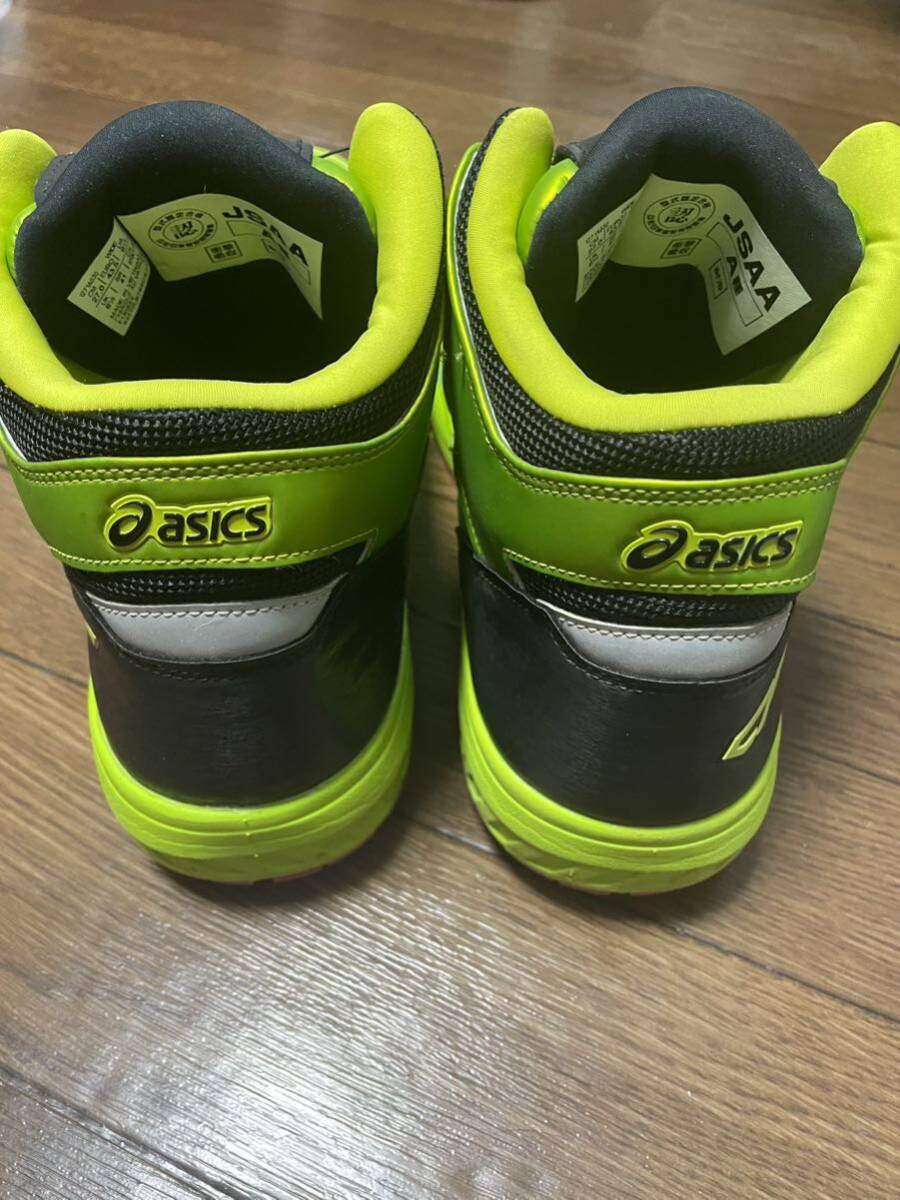 アシックス 安全靴 BOA ウィンジョブ　CP304 限定カラー　ネオンライム/ホワイト　27cm asics_画像5