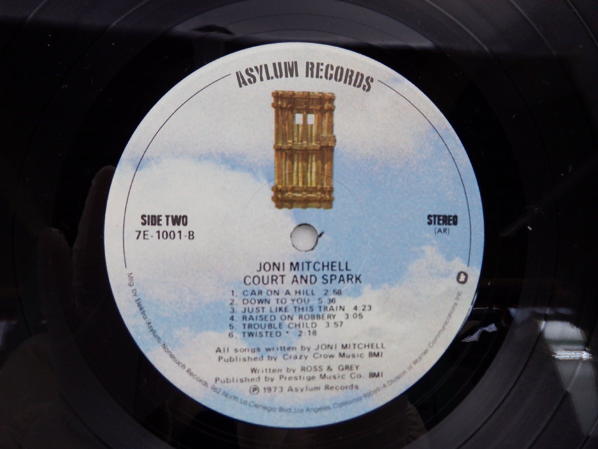 【US盤】Joni Mitchell(ジョニ・ミッチェル)「Court And Spark(コート・アンド・スパーク)」LP（12インチ）/Asylum Records(7E-1001)の画像2
