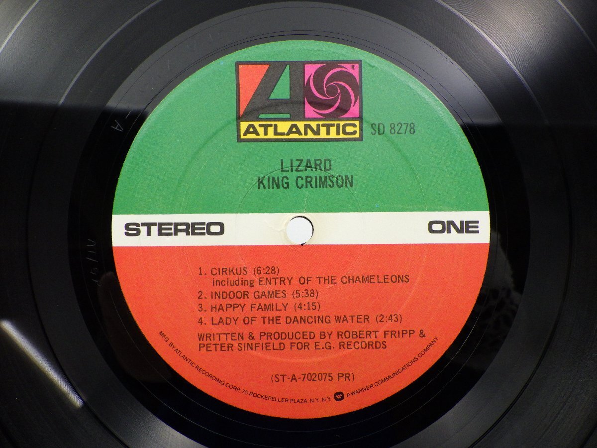 [US запись ]King Crimson( King * Crimson )[Lizard( Lizard )]LP(12 дюймовый )/Atlantic(SD 8278)/Rock