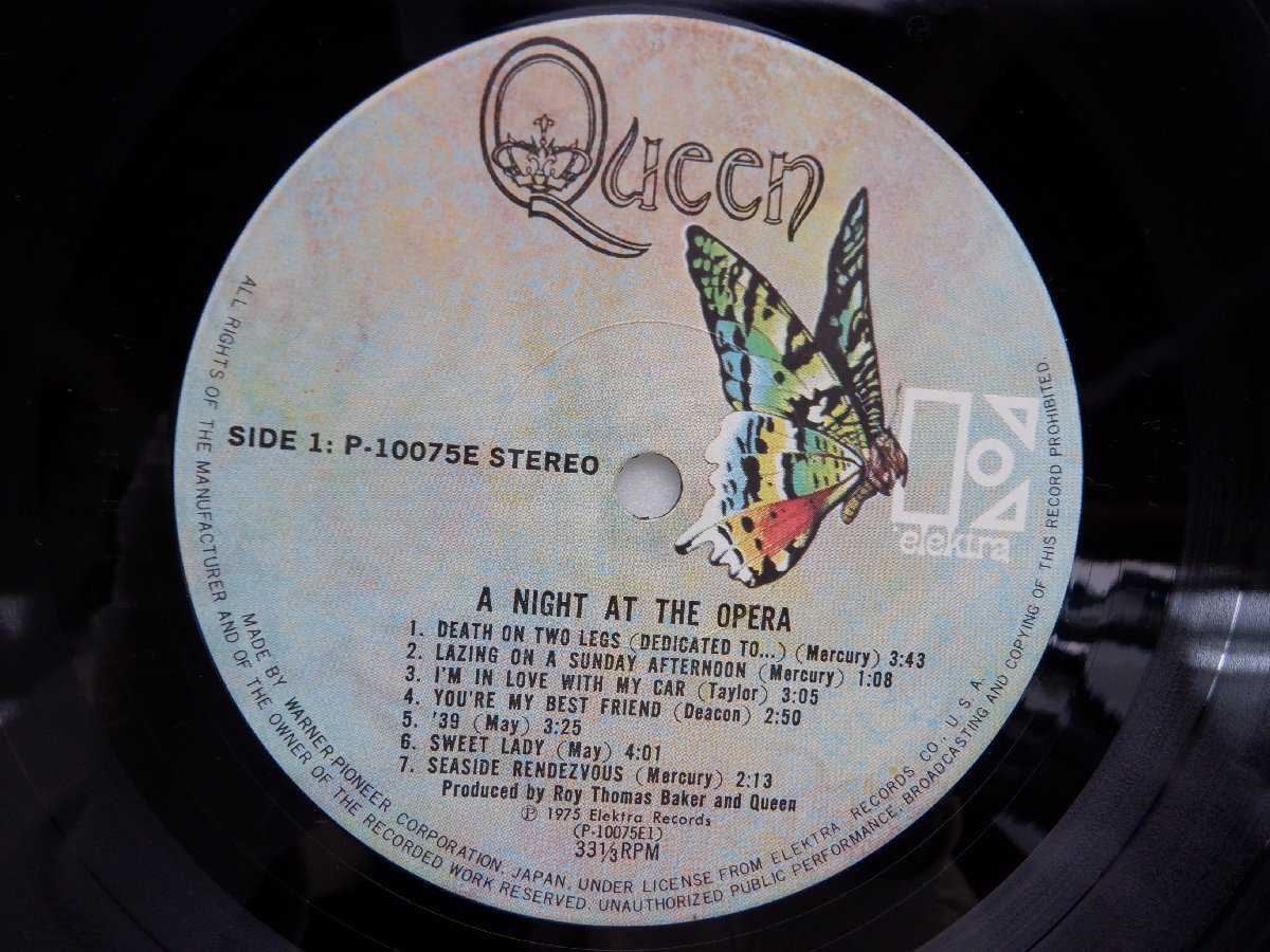 Queen(クイーン)「A Night At The Opera(オペラ座の夜)」LP（12インチ）/Elektra(P-10075E)/ロック_画像2