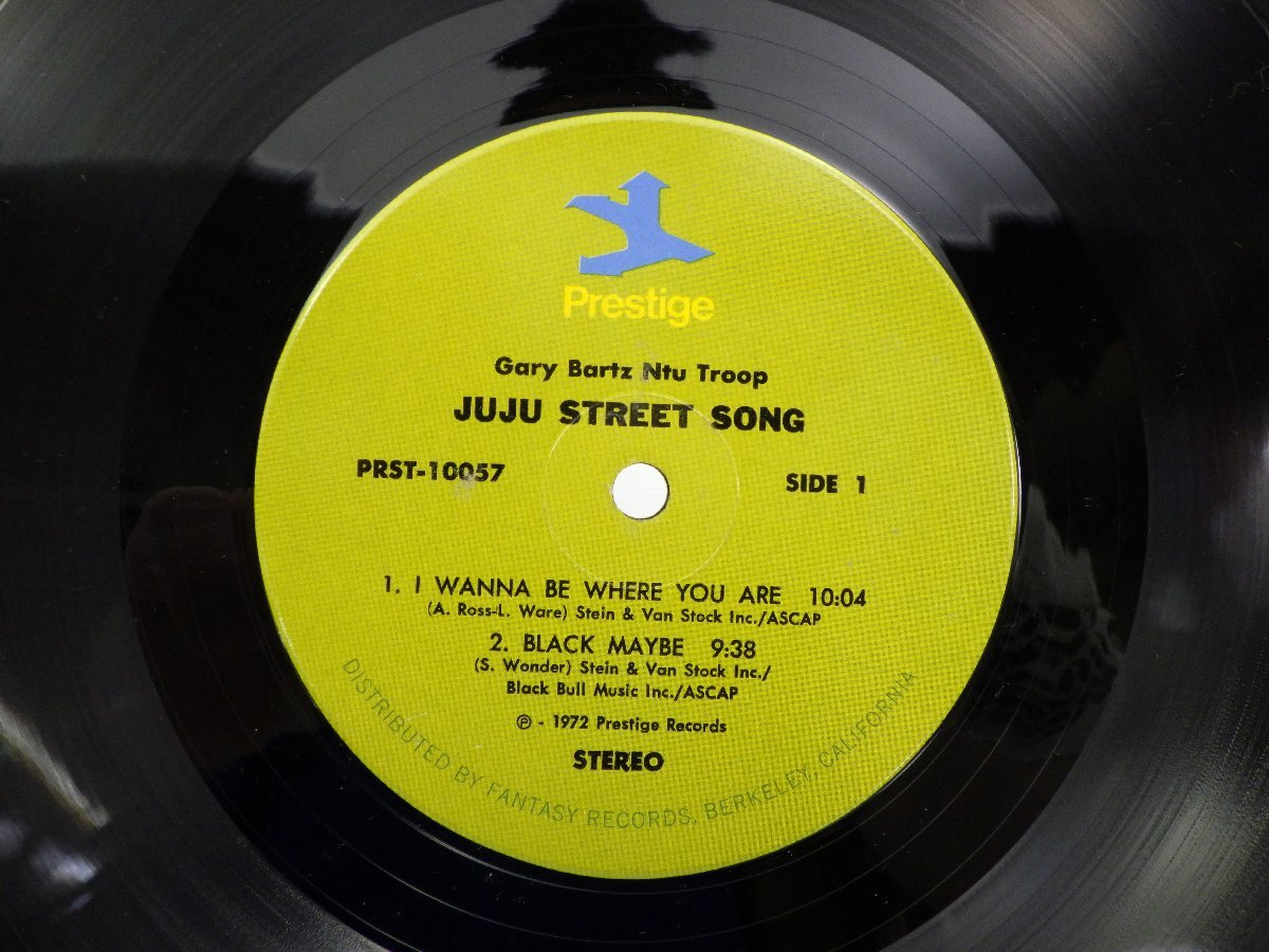 Gary Bartz Ntu Troop「Juju Street Songs」LP（12インチ）/Prestige(PRST-10057)/Jazzの画像2