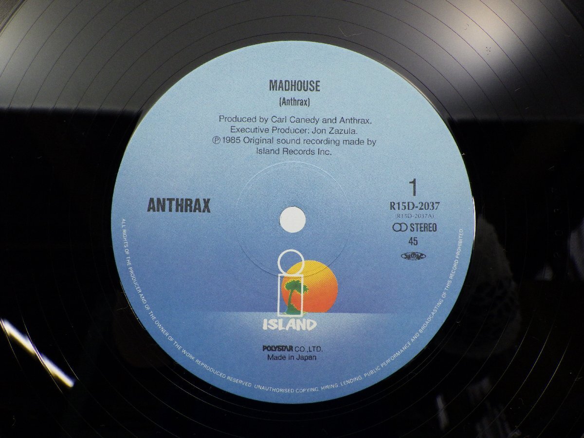 Anthrax(アンスラックス)「Madhouse(マッドハウス)」LP（12インチ）/Island Records(R15D-2037)/Rock_画像2