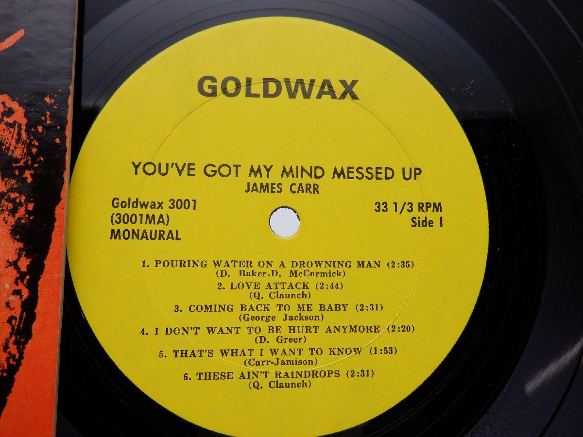 James Carr[You Got My Mind Messed Up]LP(GOLDWAX 3001)/ blues 
