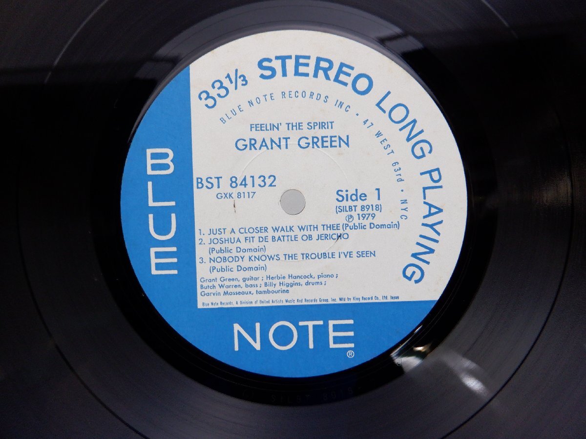 Grant Green「Feelin' The Spirit」LP（12インチ）/Blue Note(BST 84132 GXK 8117)/ジャズ_画像2