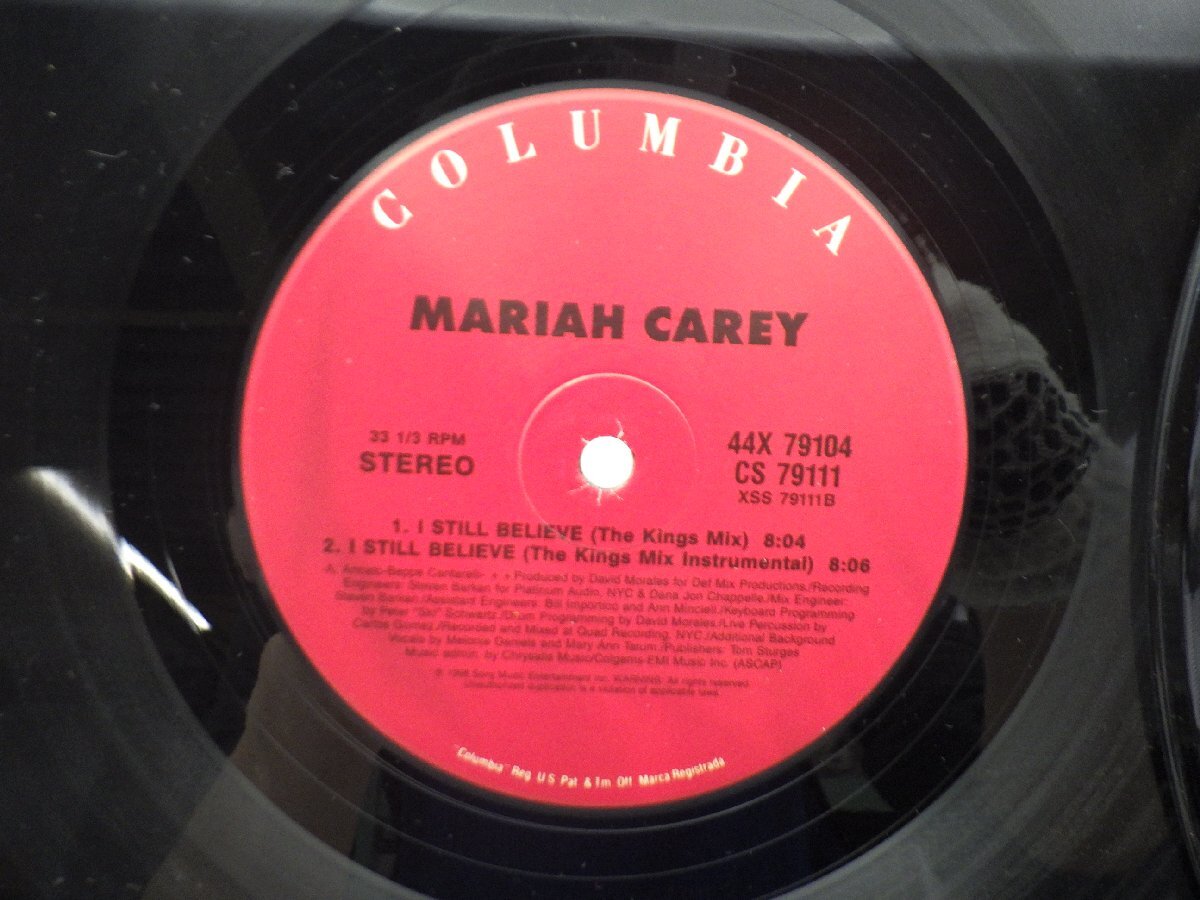 Mariah Carey「I Still Believe」LP（12インチ）/Columbia(44X 79104)/Electronicの画像2