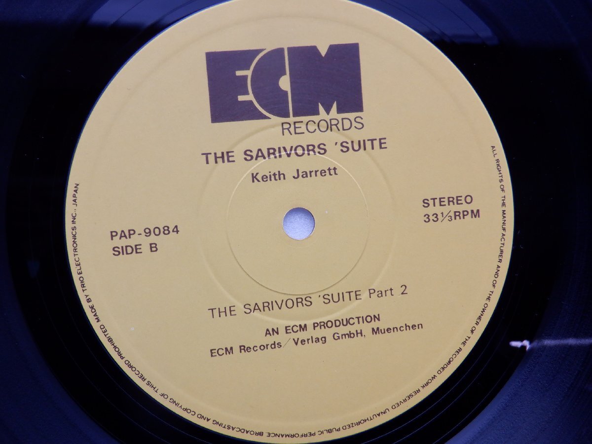 Keith Jarrett(キース・ジャレット)「The Survivors' Suite」LP（12インチ）/ECM Records(PAP-9084)/ジャズの画像2