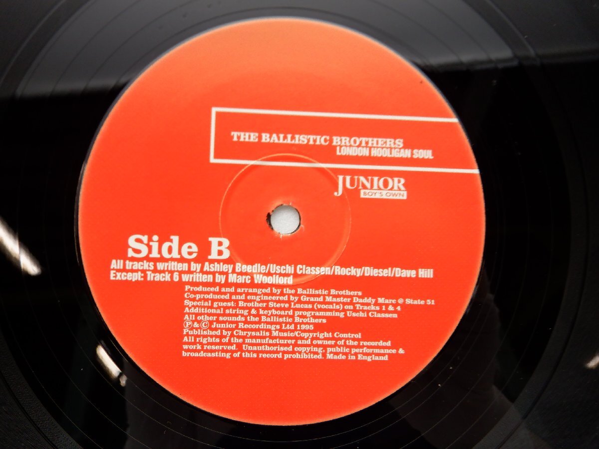 The Ballistic Brothers「London Hooligan Soul」LP（12インチ）/Junior Boy's Own(JBO LP3)/ヒップホップの画像2