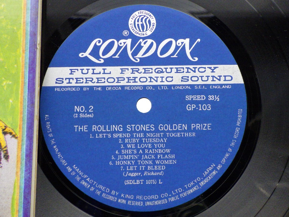 The Rolling Stones「Golden Prize」LP（12インチ）/London Records(GP 103)/Rockの画像2