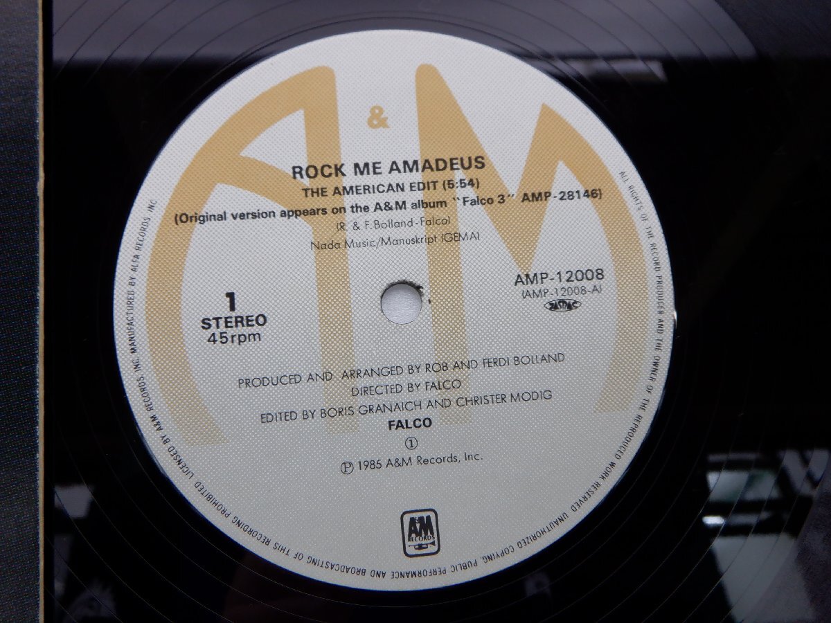 Falco「Rock Me Amadeus / Vienna Calling」LP（12インチ）/A&M Records(AMP-12008)/洋楽ポップスの画像2