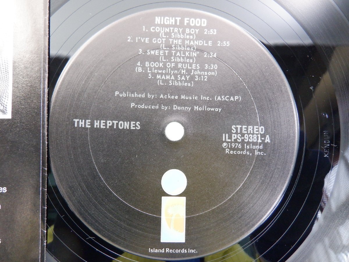 The Heptones「Night Food」LP（12インチ）/Island Records(ILPS-9381)/レゲエの画像2