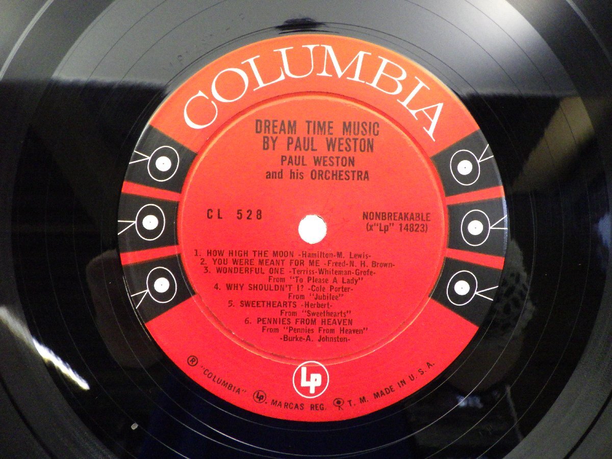 Paul Weston「Dream Time Music 」LP（12インチ）/Columbia(CL 528)/ジャズ_画像2