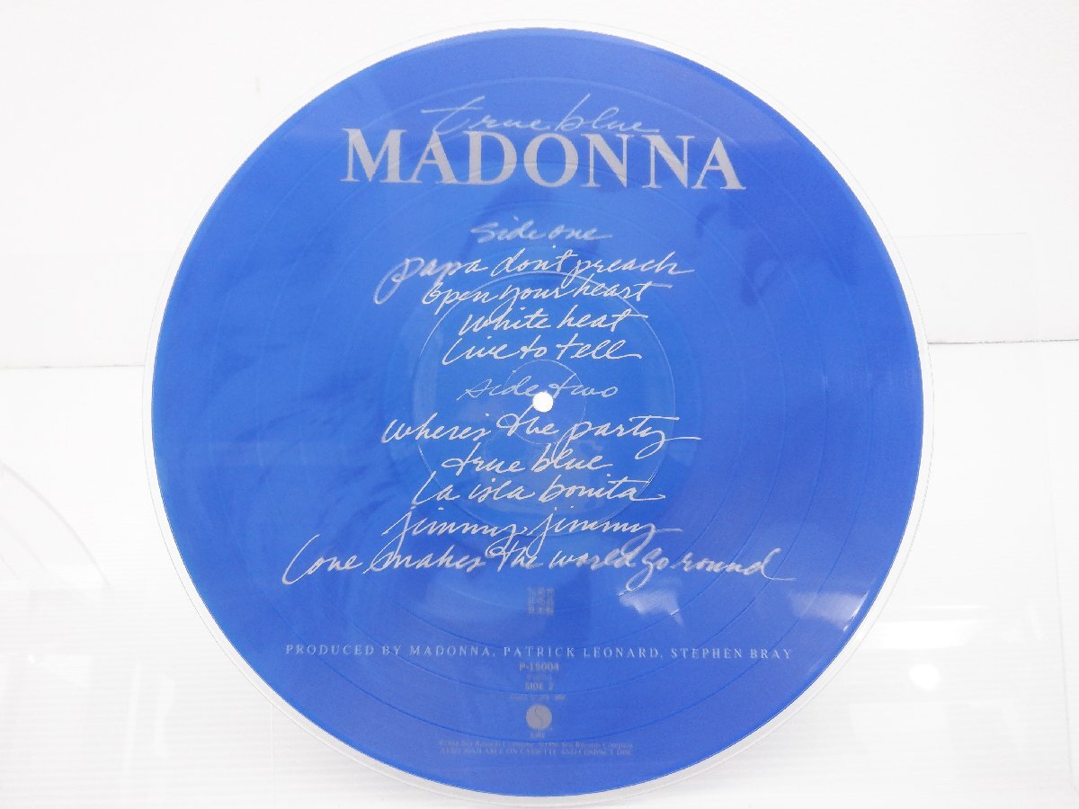 【見本盤】Madonna(マドンナ)「True Blue(トゥルー・ブルー)」LP（12インチ）/Sire(P-15004)/ロックの画像2