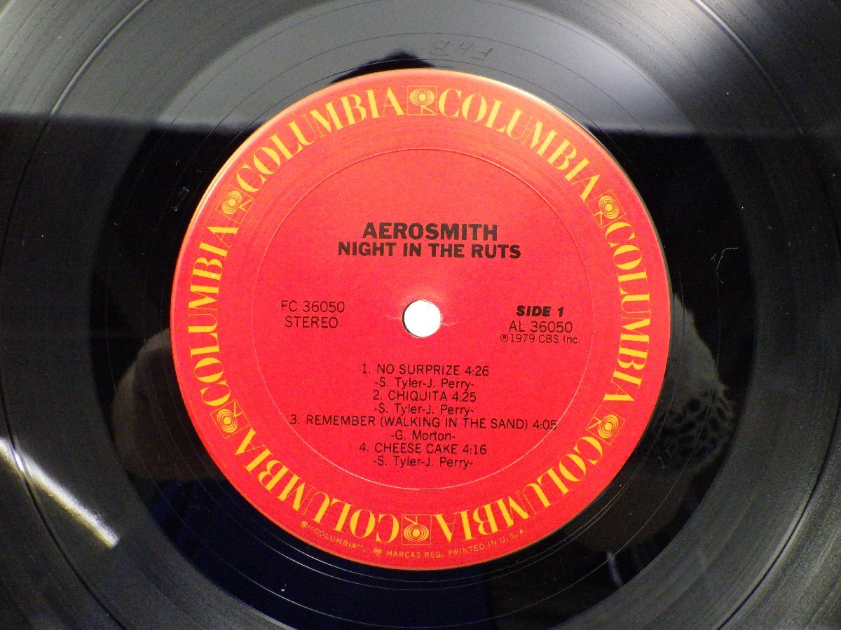 Aerosmith「Night In The Ruts」LP（12インチ）/Columbia(FC 36050)/洋楽ロックの画像2