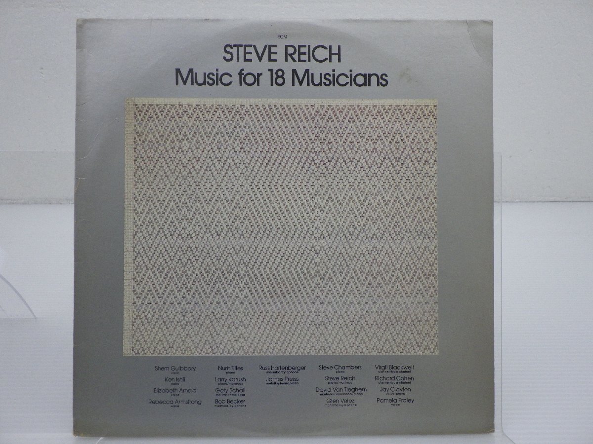 Steve Reich「Music For 18 Musicians」LP（12インチ）/ECM Records(ECM-1-1129)/クラシックの画像1
