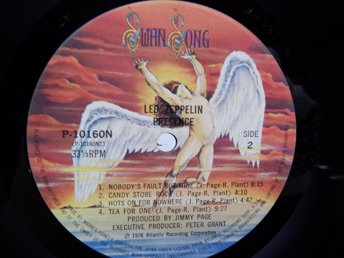 Led Zeppelin(レッド・ツェッペリン)「Presence(プレゼンス)」LP（12インチ）/Swan Song(P-10160N)/ロックの画像2