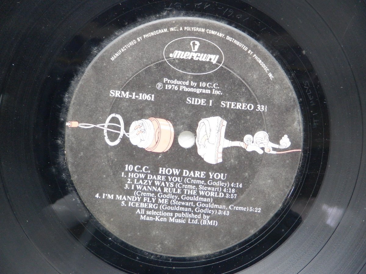 10cc「How Dare You!」LP（12インチ）/Mercury(SRM-1-1061)/洋楽ロックの画像2