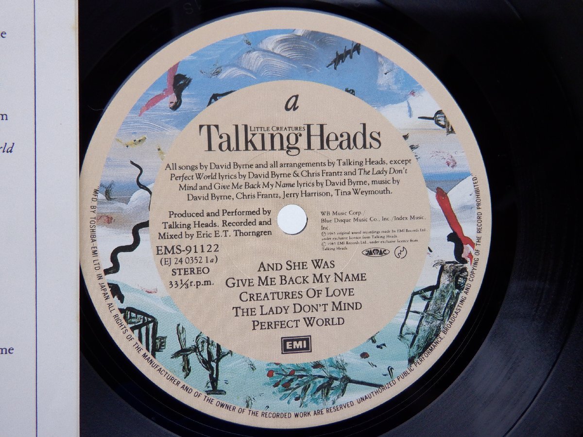 Talking Heads「Little Creatures」LP（12インチ）/EMI(EMS-91122)/洋楽ロックの画像2