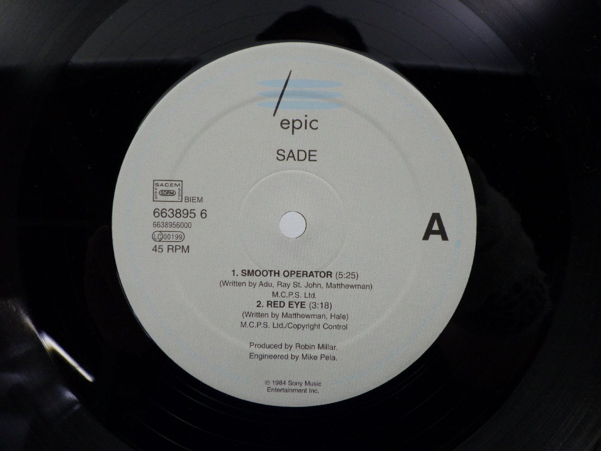 Sade(シャーデー)「Smooth Operator」LP（12インチ）/Epic(EPC 663895 6)/Jazzの画像2