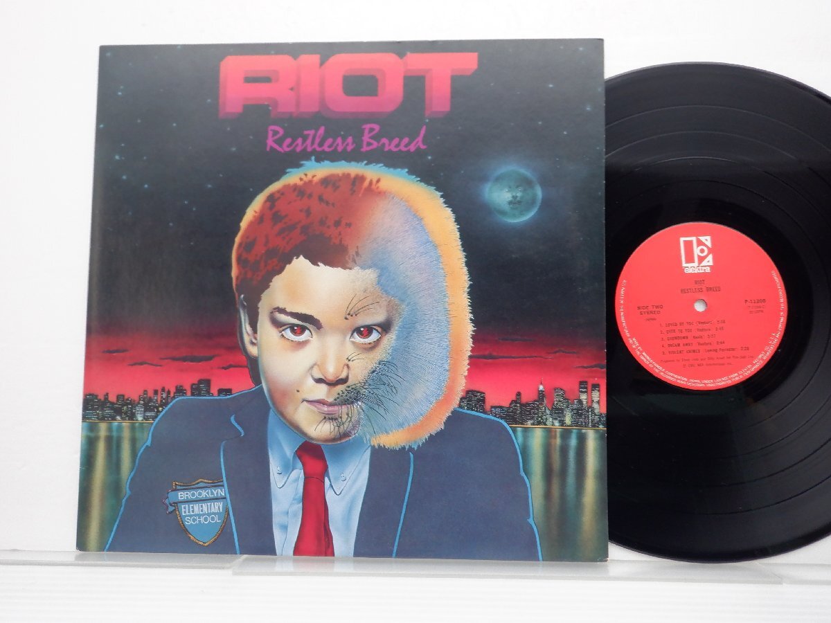 Riot「Restless Breed」LP（12インチ）/Elektra(P-11208)/洋楽ロック_画像1